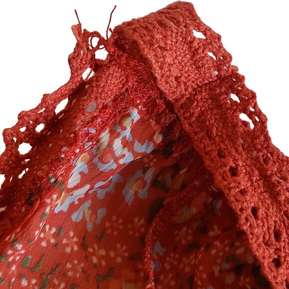 REBECCA MINKOFF Deneuve cold shoulder top boho floral print blouse Size S NEW - Picture 6 of 8